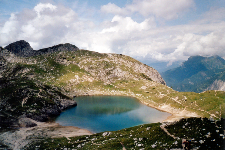 Parco Nazionale Dolomiti Bellunesi (Bl). Lago di Coldai.