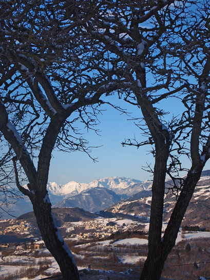 Lusiana e Conco (Vi), Panorama con il Monte Pasubio.