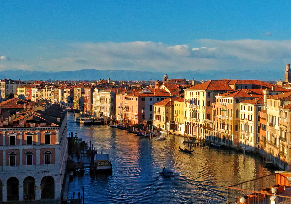 Venezia, Vista sul Canal Grande.
