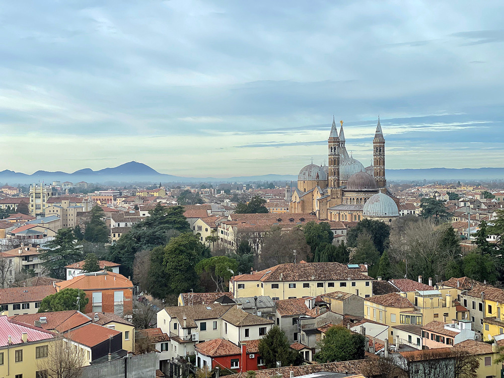 Padova, Veduta aerea sulla Basilica di Sant