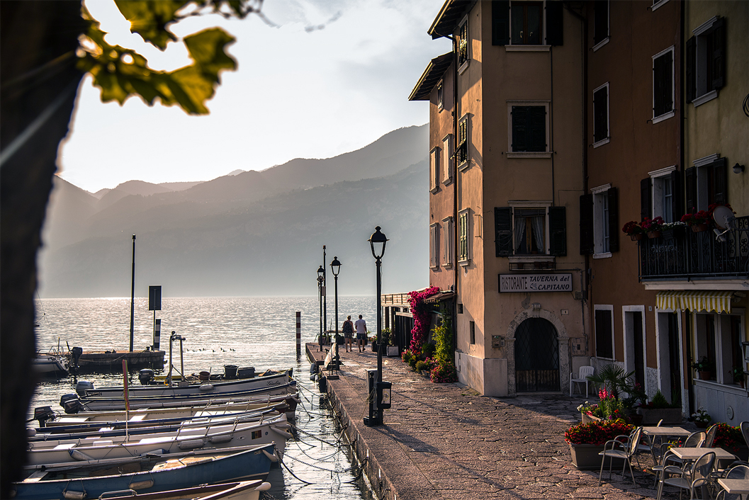 Brenzone (Vr), Il porticciolo sul Lago di Garda. 
