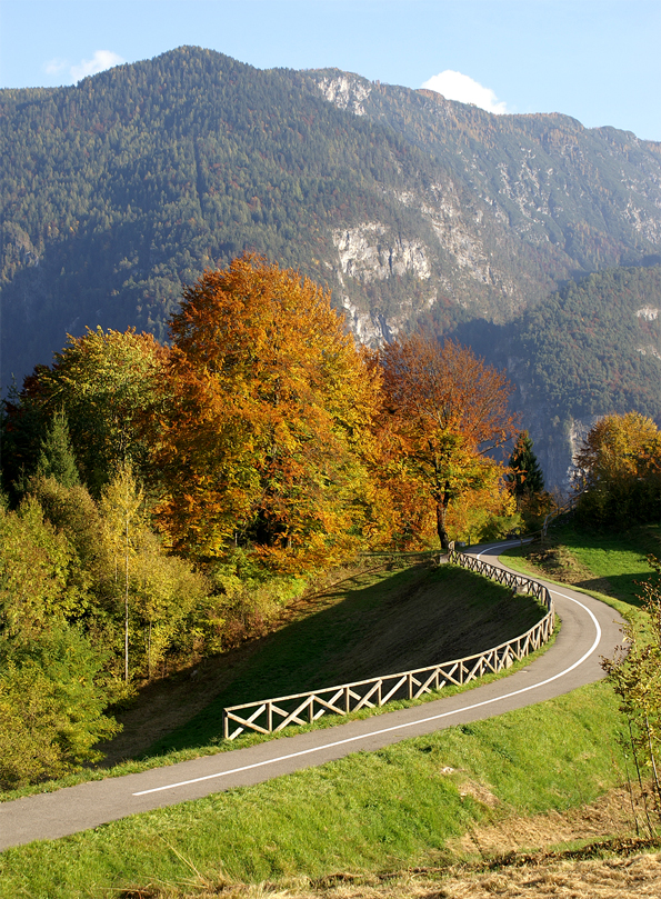 Calalzo di Cadore (Bl), Pista ciclabile "La lunga Via delle Dolomiti".
